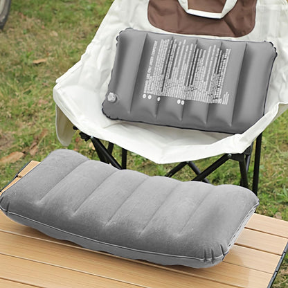 4 Pièces Coussins De Camping Gonflables,Coussin De Nuque, De Plage, Flocage, Coussin De Voyage Confortable, Pour Le Bureau,L'Extérieur,La Randonnée,Les Vacances À La Plage, Le Camping (Gris)