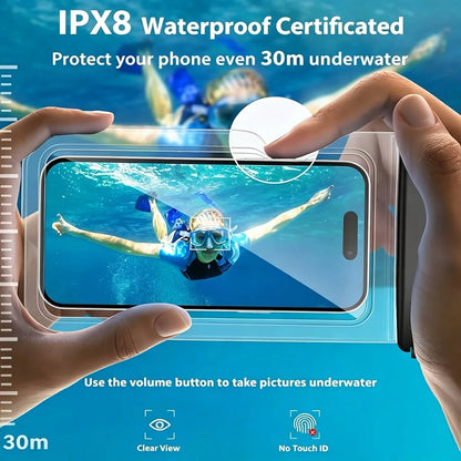 Waterproof Phone Pouch Drift Diving Swimming Bag Underwater Dry Bag Case Cover for Phone Water Sports Beach Pool Skiing