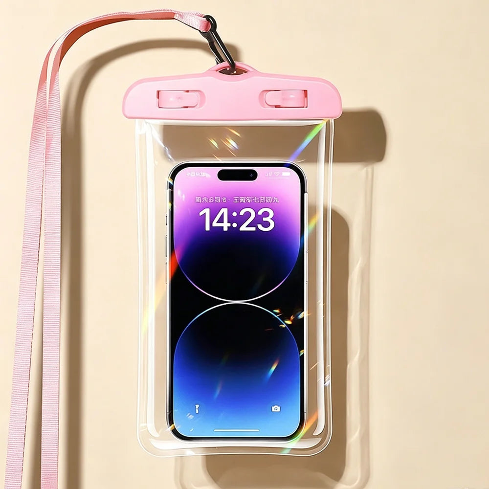 Waterproof Phone Pouch Drift Diving Swimming Bag Underwater Dry Bag Case Cover for Phone Water Sports Beach Pool Skiing